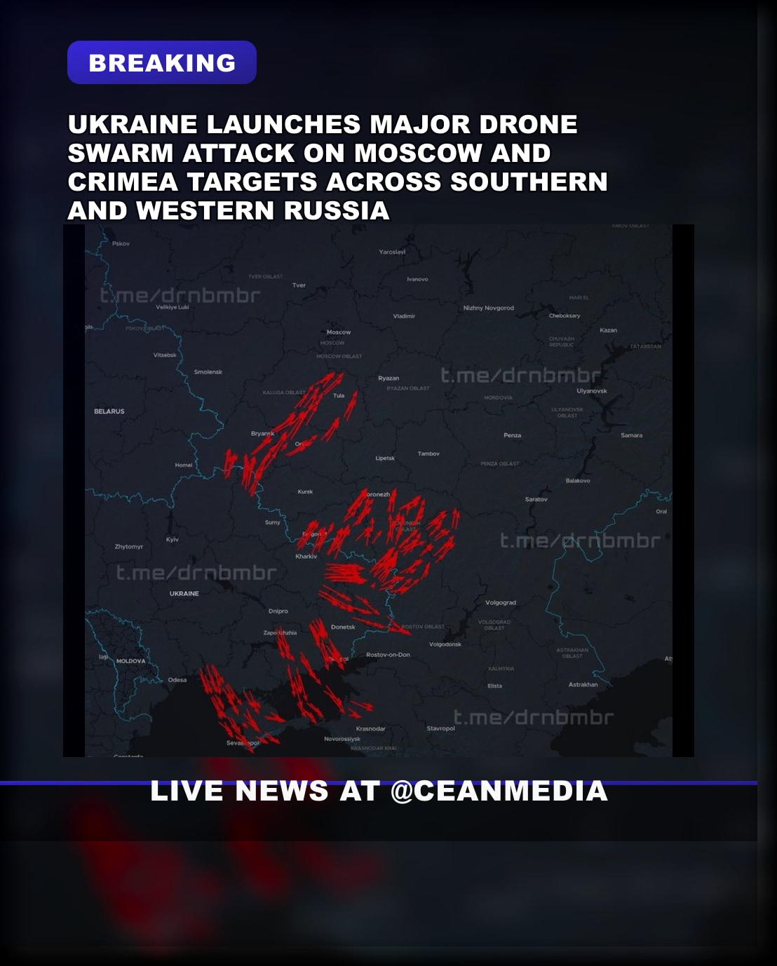 Illustrative photo for: Drone swarm attack Ukraine Russia: Ukraine launches major