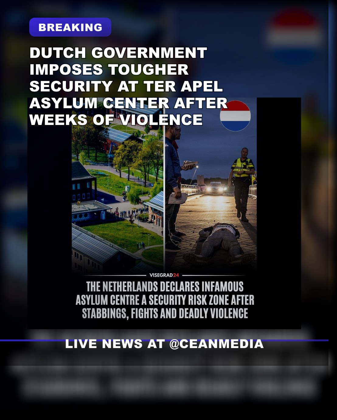 Illustrative photo for: Netherlands Tightens Security at Ter Apel asylum center