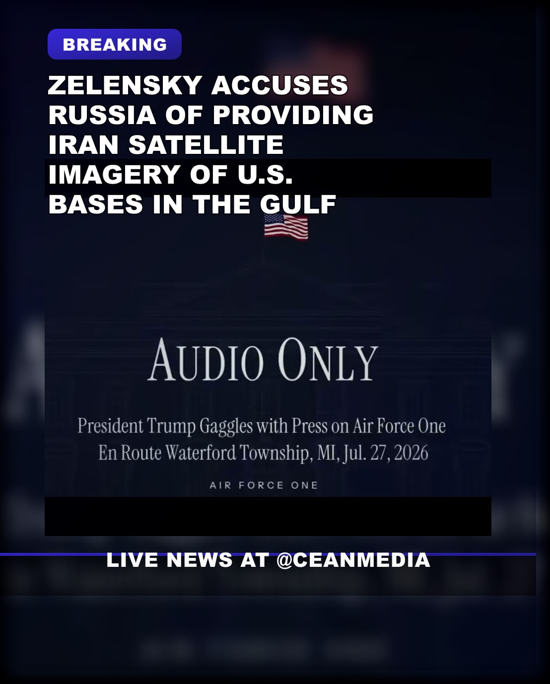 Illustrative photo for: Zelensky Russia Iran satellite imagery: Iran-backed intel