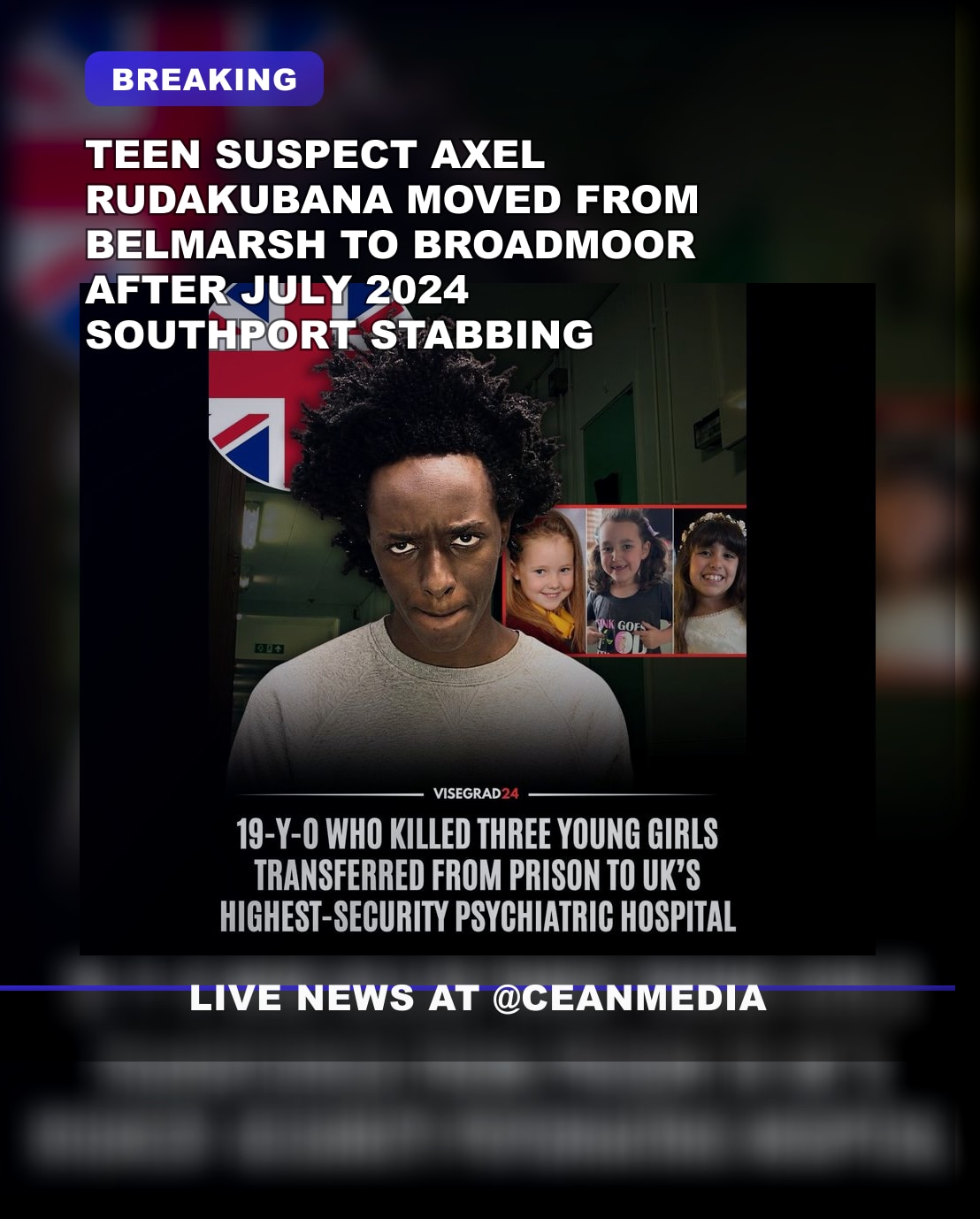 Illustrative photo for: Rudakubana transfer to Broadmoor: Teen Suspect Moved from