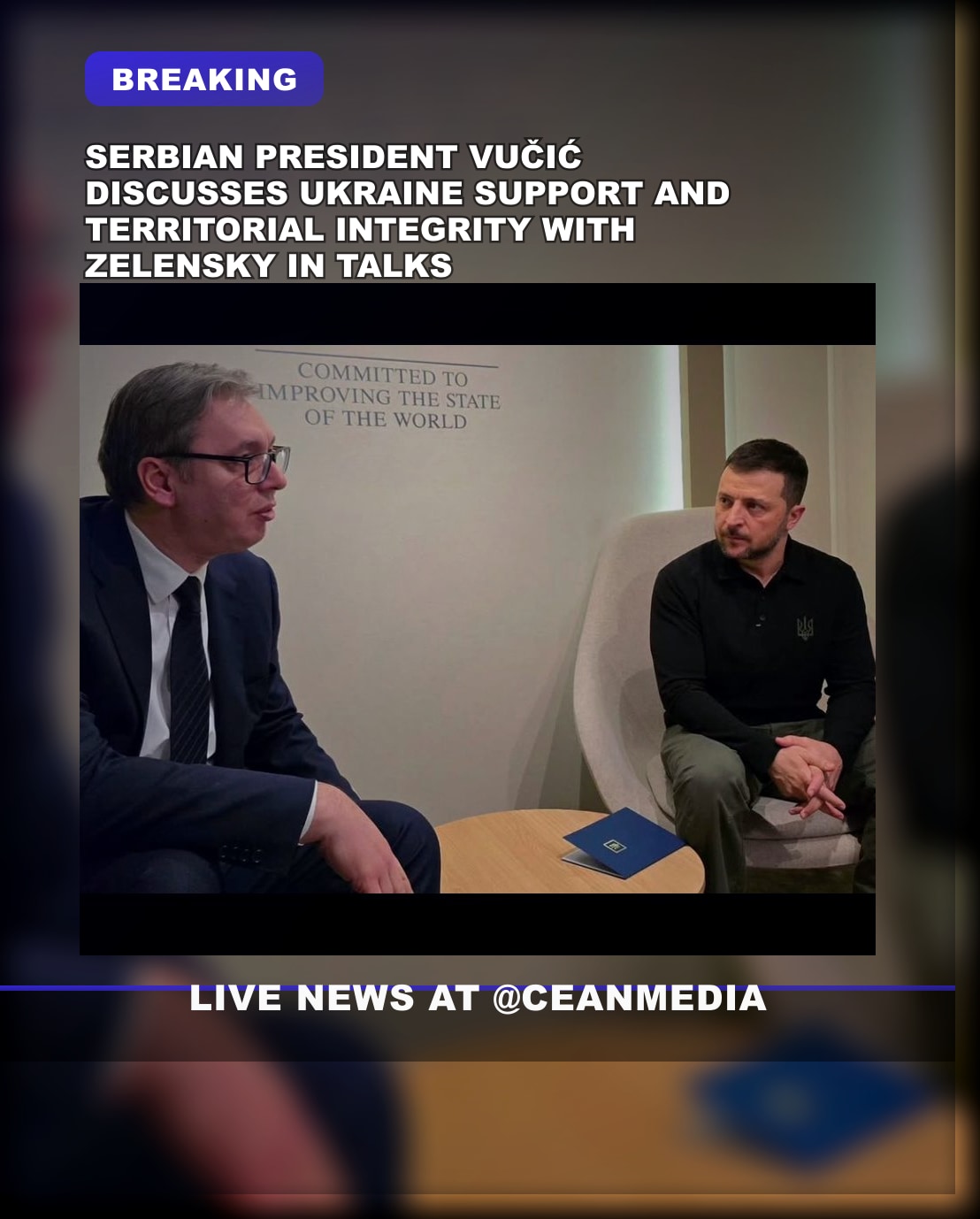 Illustrative photo for: Serbian President Vučić, Zelensky Dialogue, Gratitude for