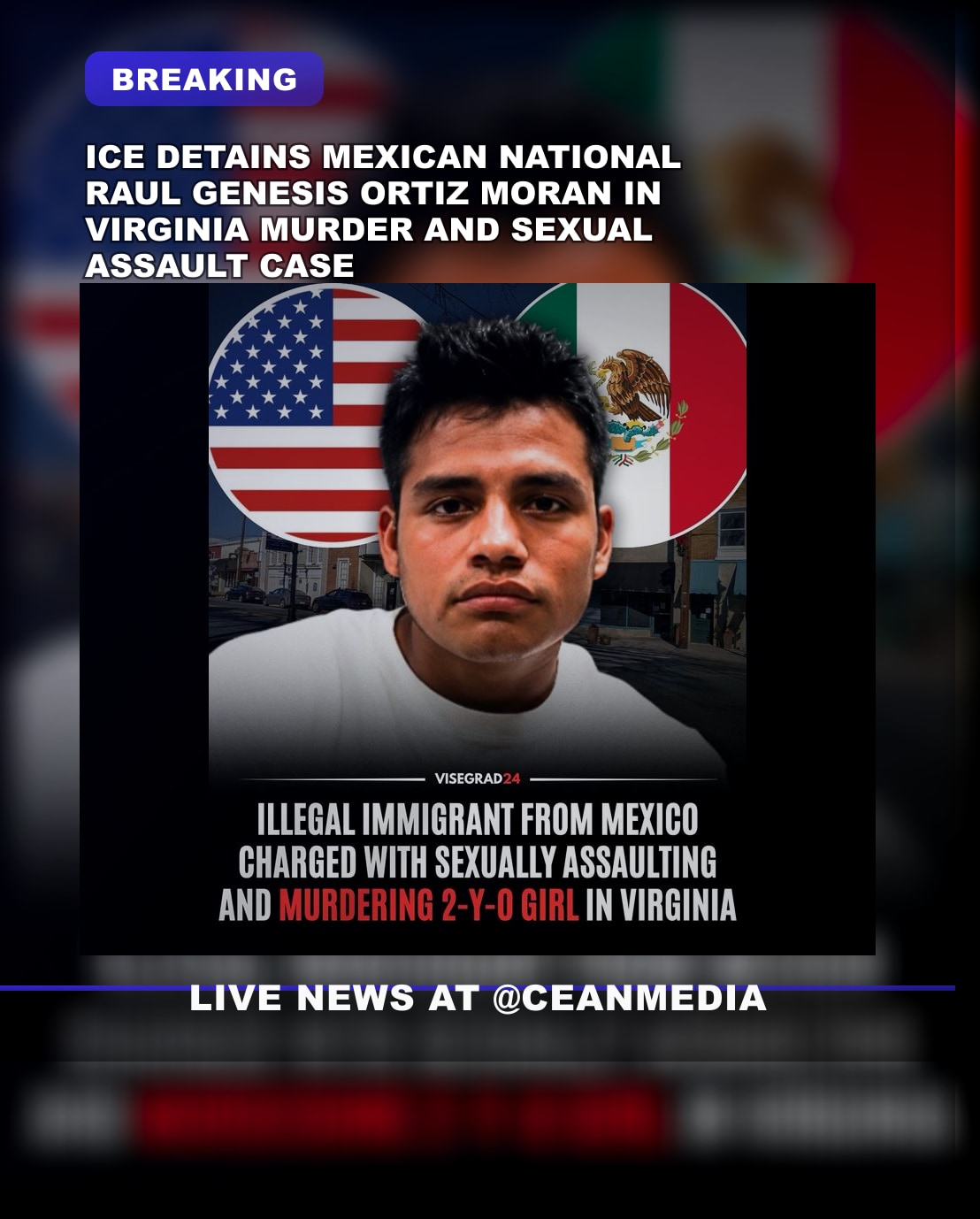 Illustrative photo for: Immigration arrest murder charge: Virginia case shocks