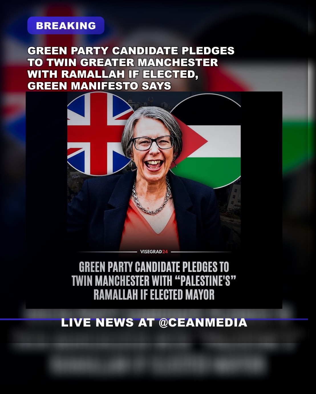 Illustrative photo for: Green Party candidate vows twin Greater Manchester with