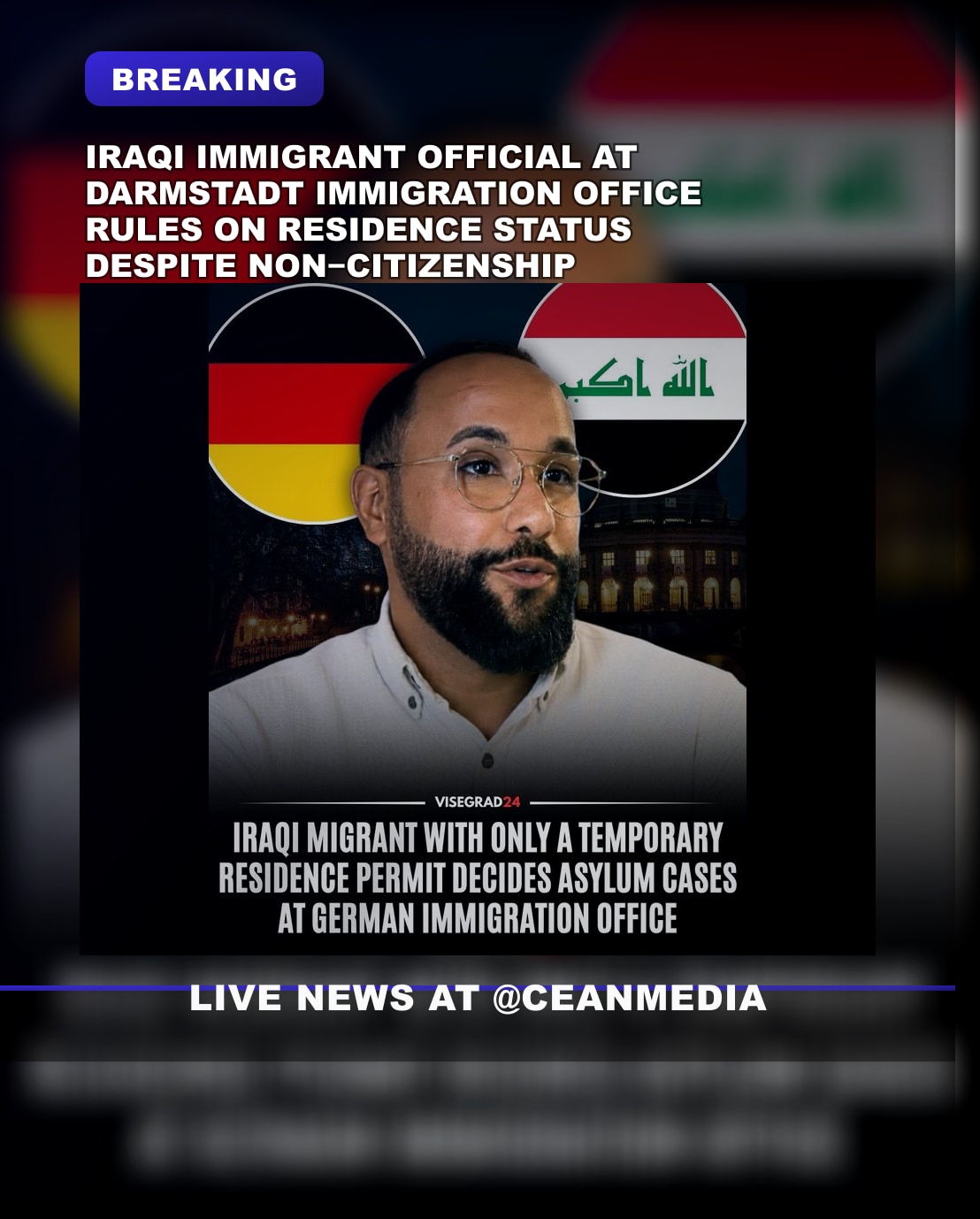 Illustrative photo for: Immigration Official in Darmstadt Grants Non German