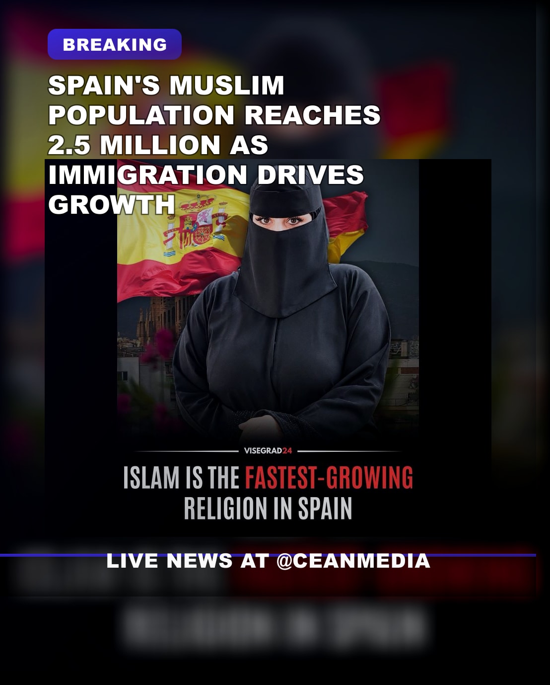 Illustrative photo for: Spain Islam demographic growth: Muslim population hits 2.5M