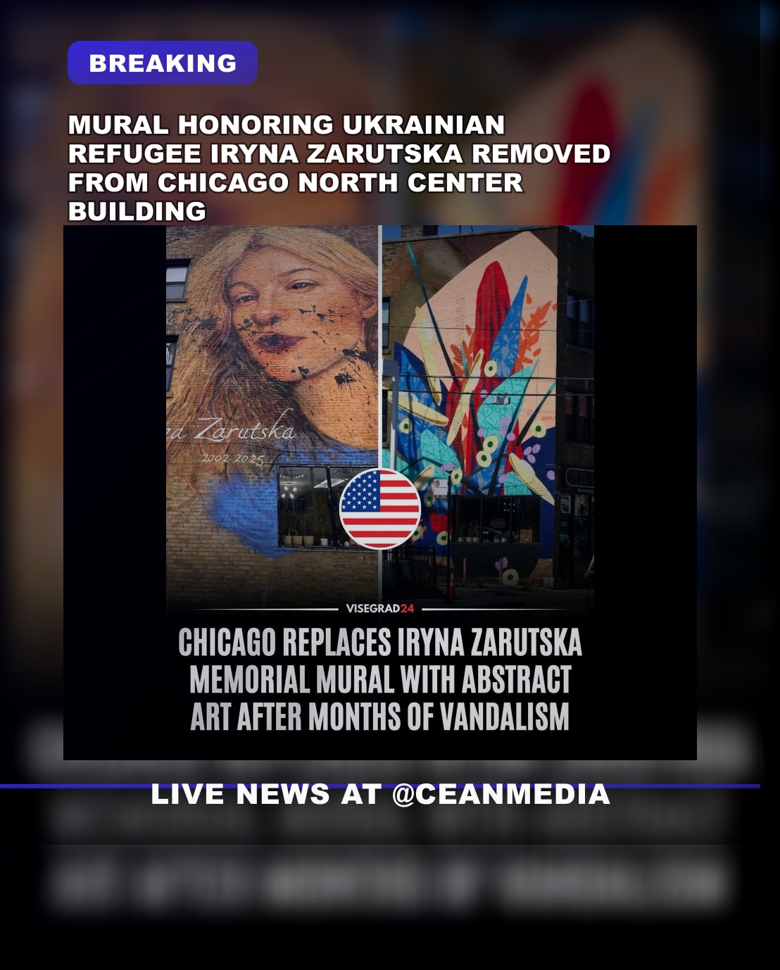 Illustrative photo for: News mural removal memorial replaceable: Chicago honors