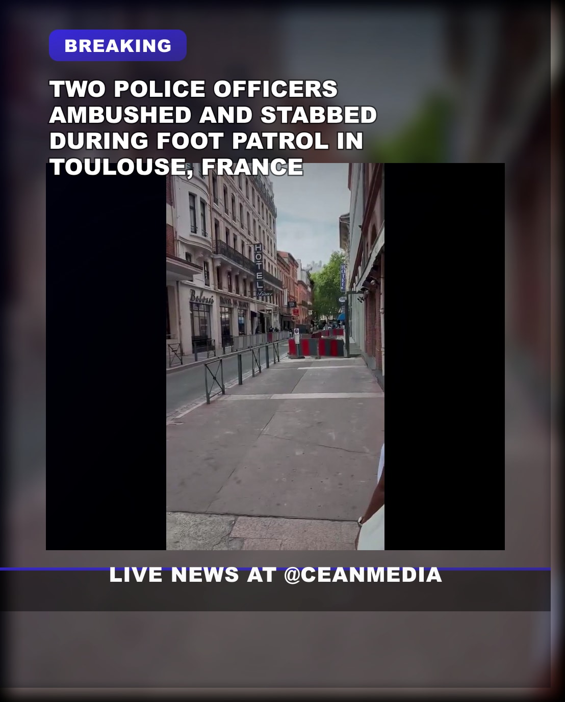 Illustrative photo for: Police ambush stabbing Toulouse: officers attacked during