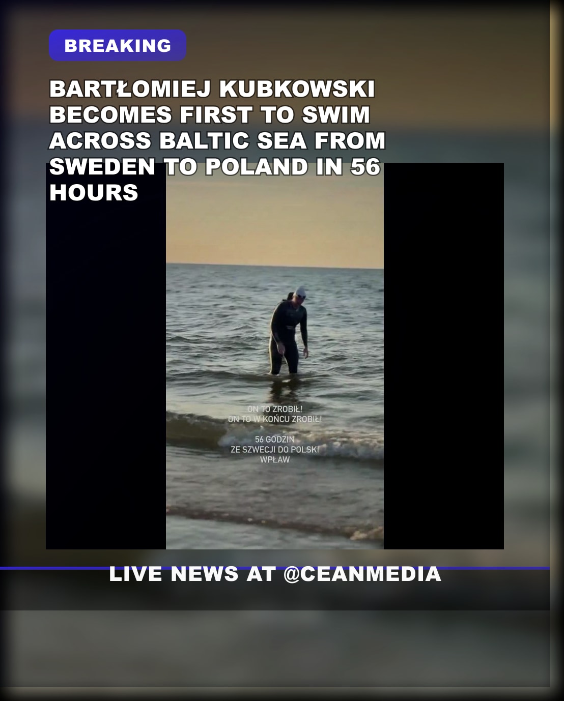Illustrative photo for: Baltic Sea crossing achievement: 160 km swim in 56 hours