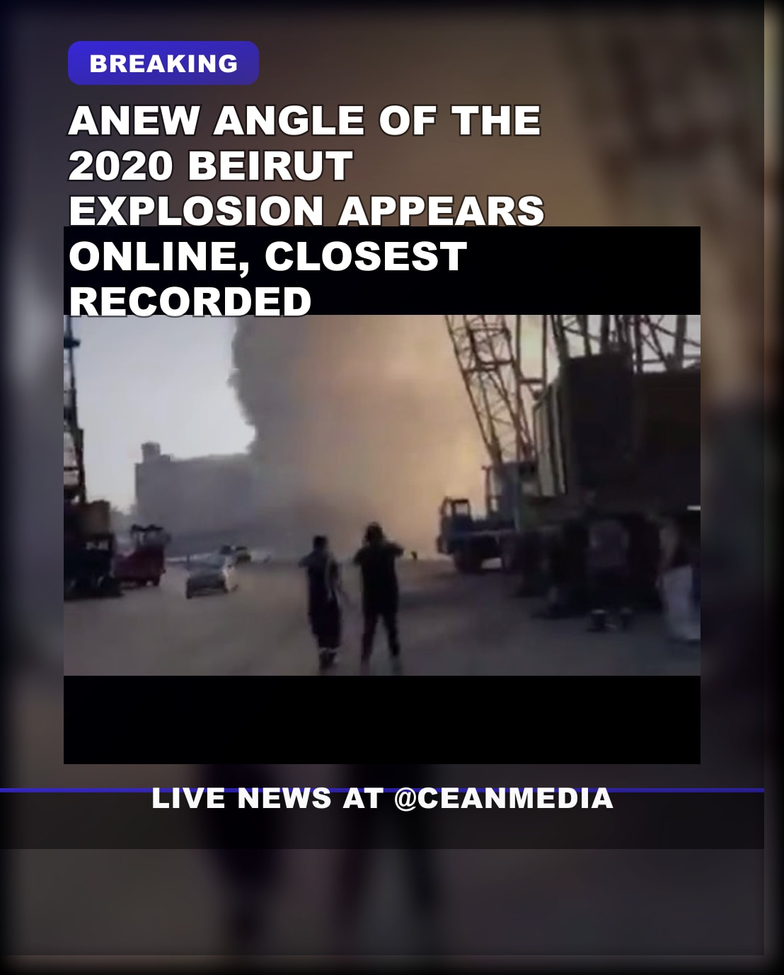 Illustrative photo for: Beirut explosion new angle video surfaces online