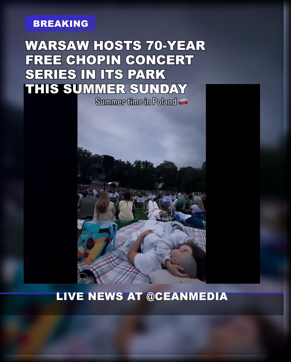 Illustrative photo for: Chopin concerts in park: Warsaw’s Free Summer Entry 70th