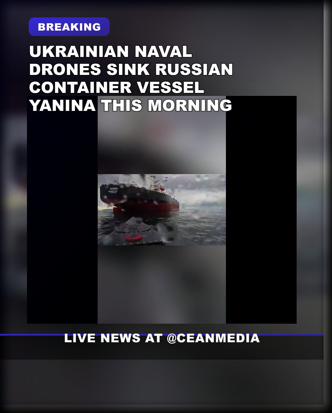 Illustrative photo for: Ukrainian Naval Drones Strike Russian Vessel Yanina Early