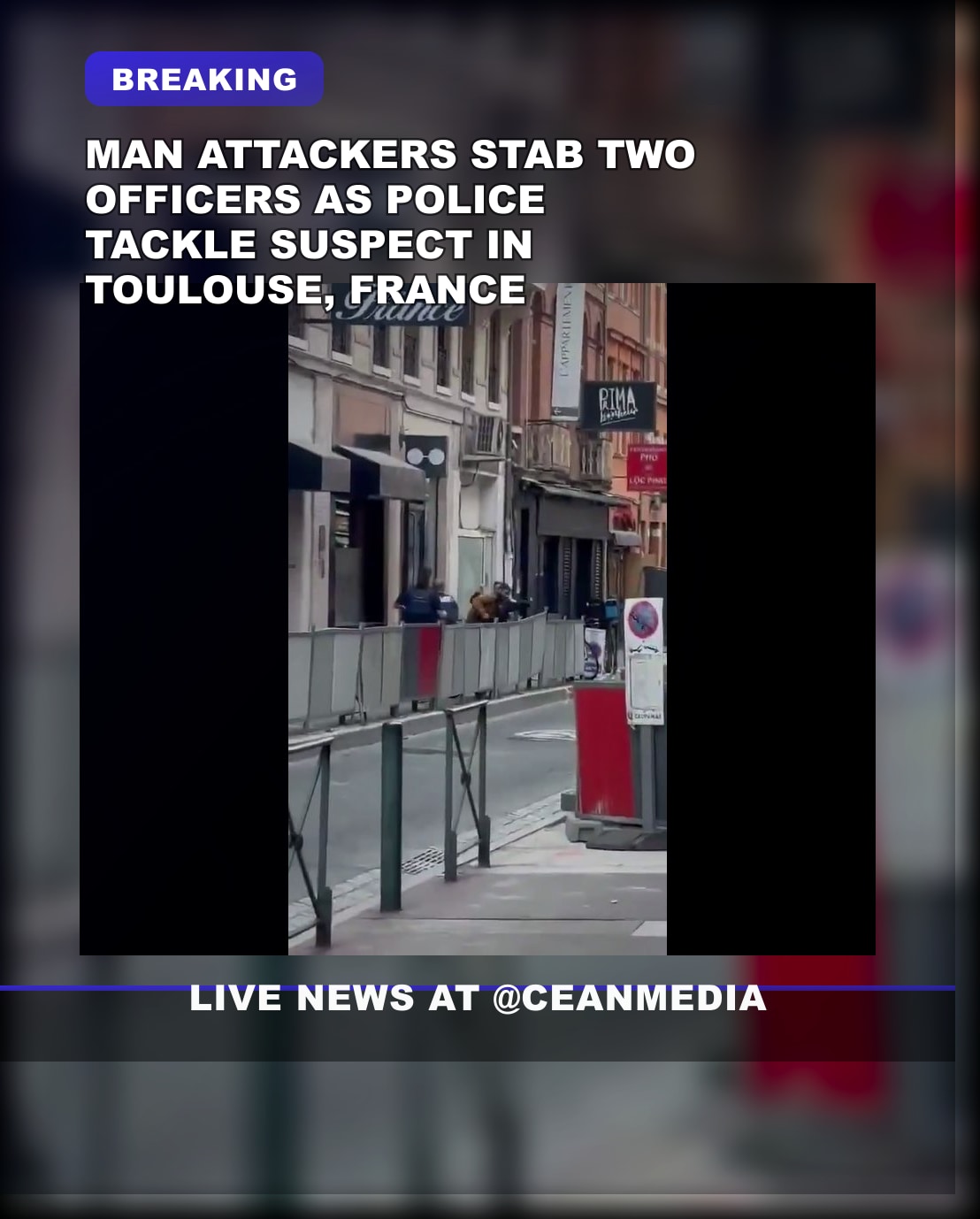 Illustrative photo for: France police attack incident Toulouse: Suspect Stabbed Two