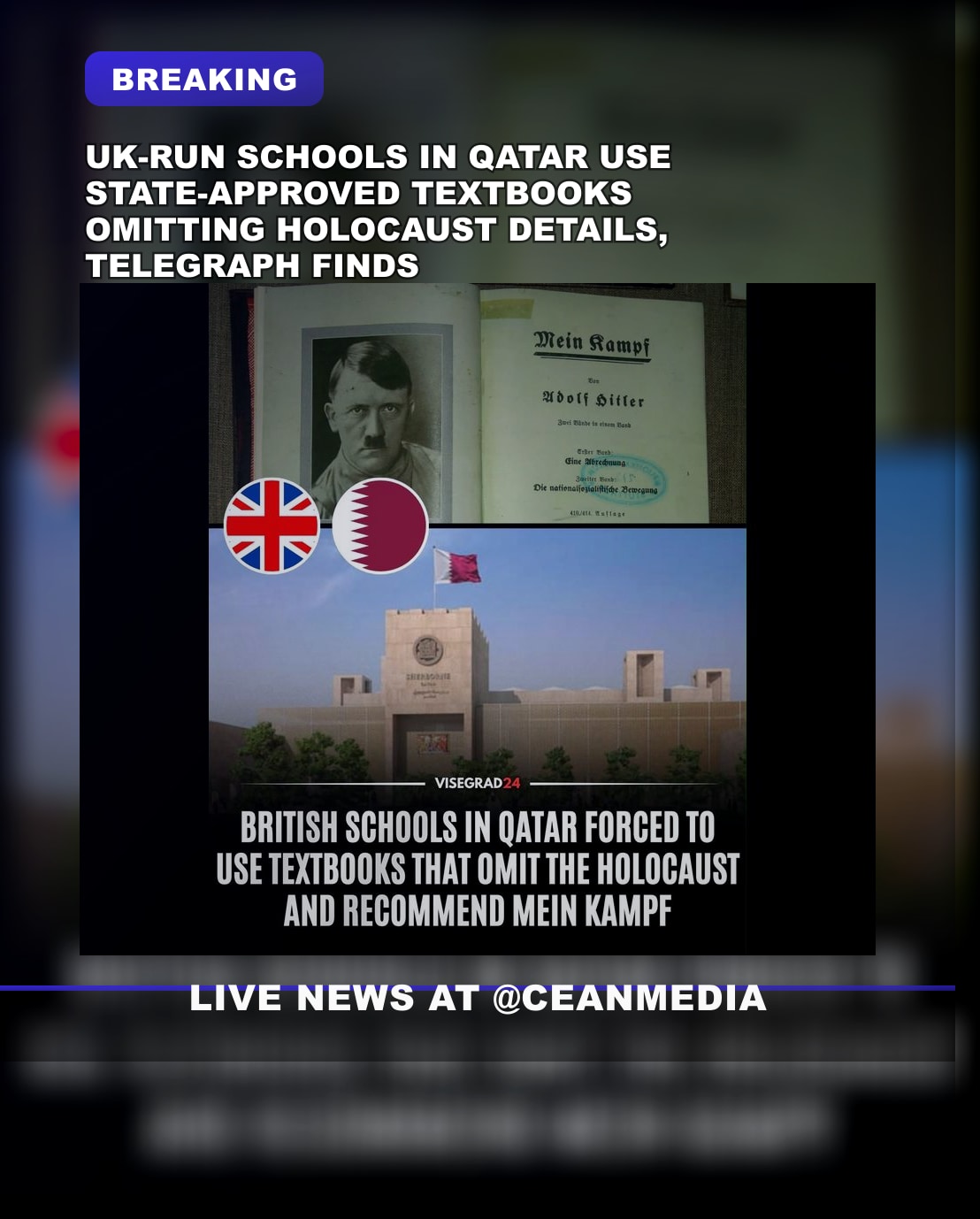 Illustrative photo for: British run schools in Qatar omit Holocaust mentions,