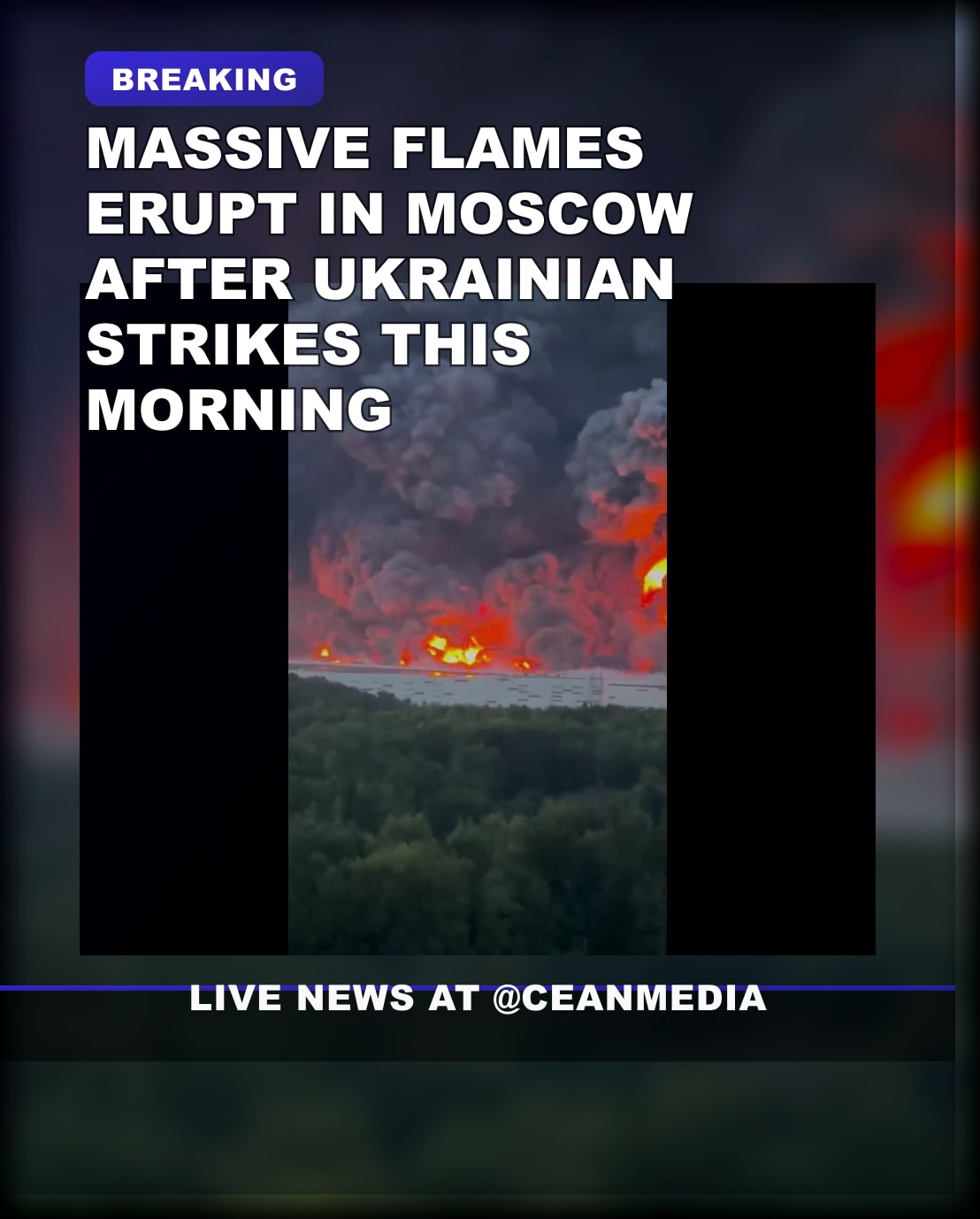Illustrative photo for: Massive Moscow Blaze Follows Ukrainian Strikes morning —