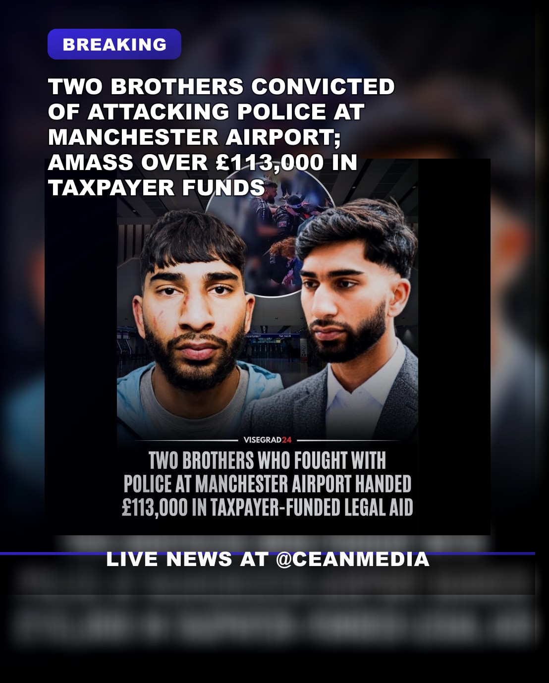 Illustrative photo for: Brothers Convicted in Manchester Attack: Taxpayer Funded