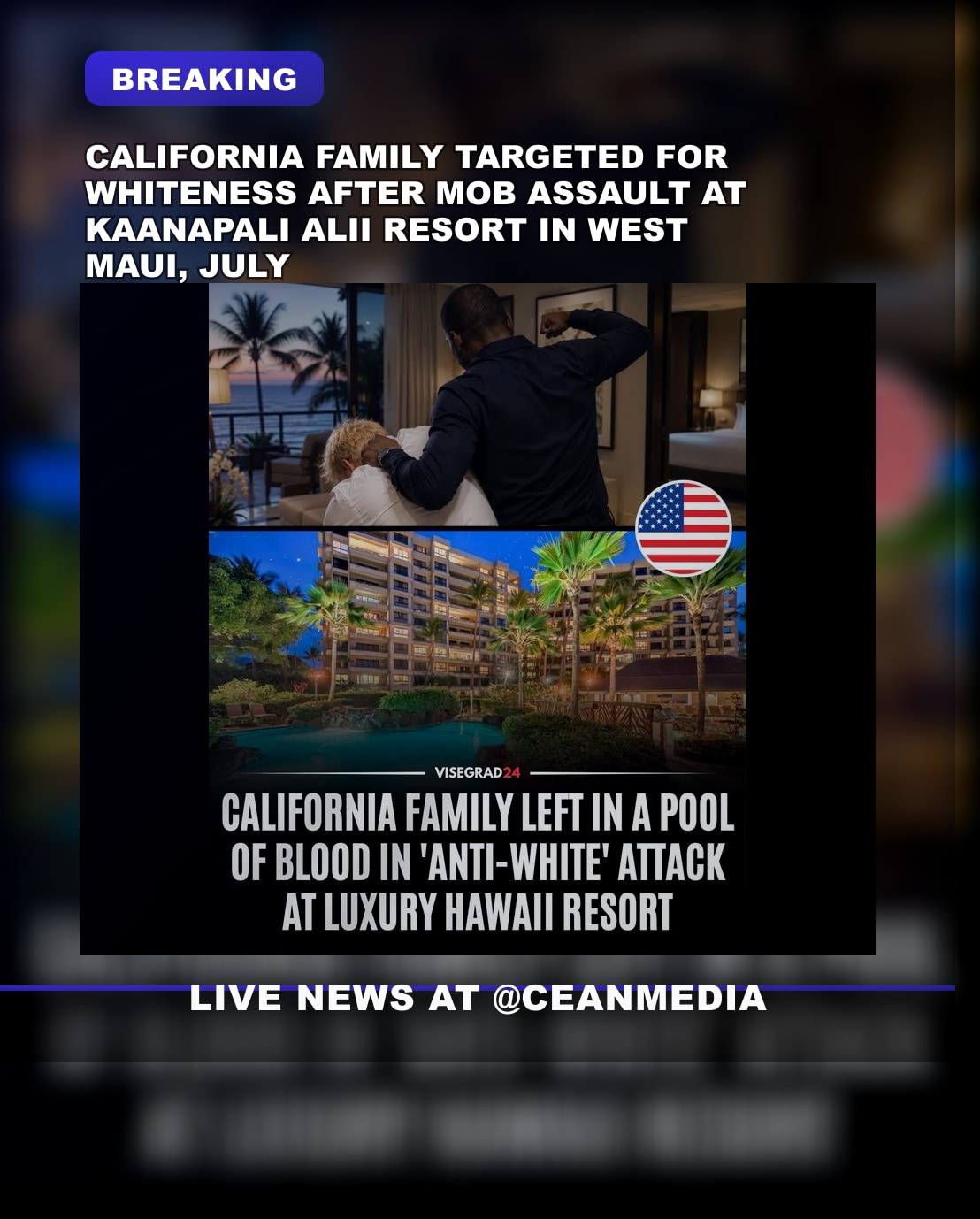 Illustrative photo for: White victims attacked Hawaii crime: Calif family claims